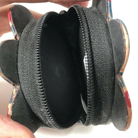 MOMBASA PURSE TURTLE LEATHER COLORFUL Coin Purse - Picture 8 of 12